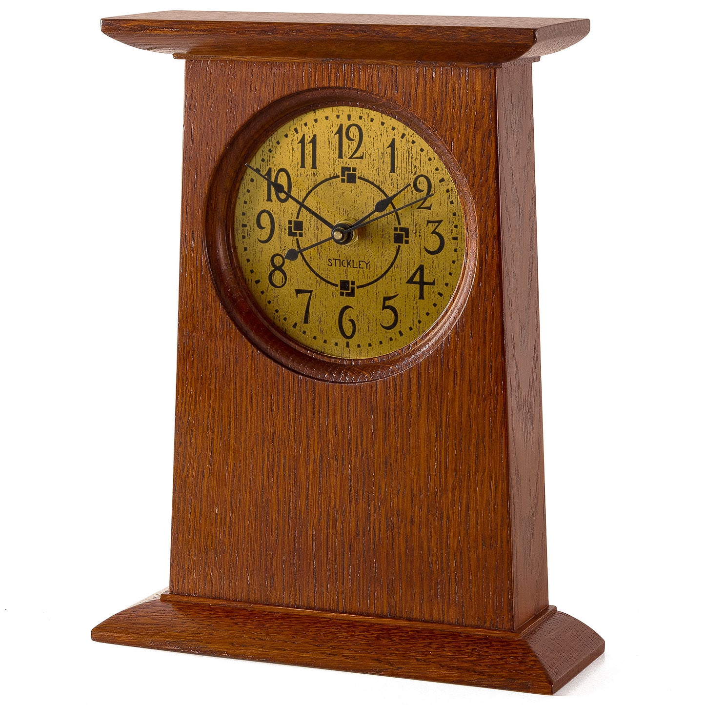 Mission Oak Mantel Clock