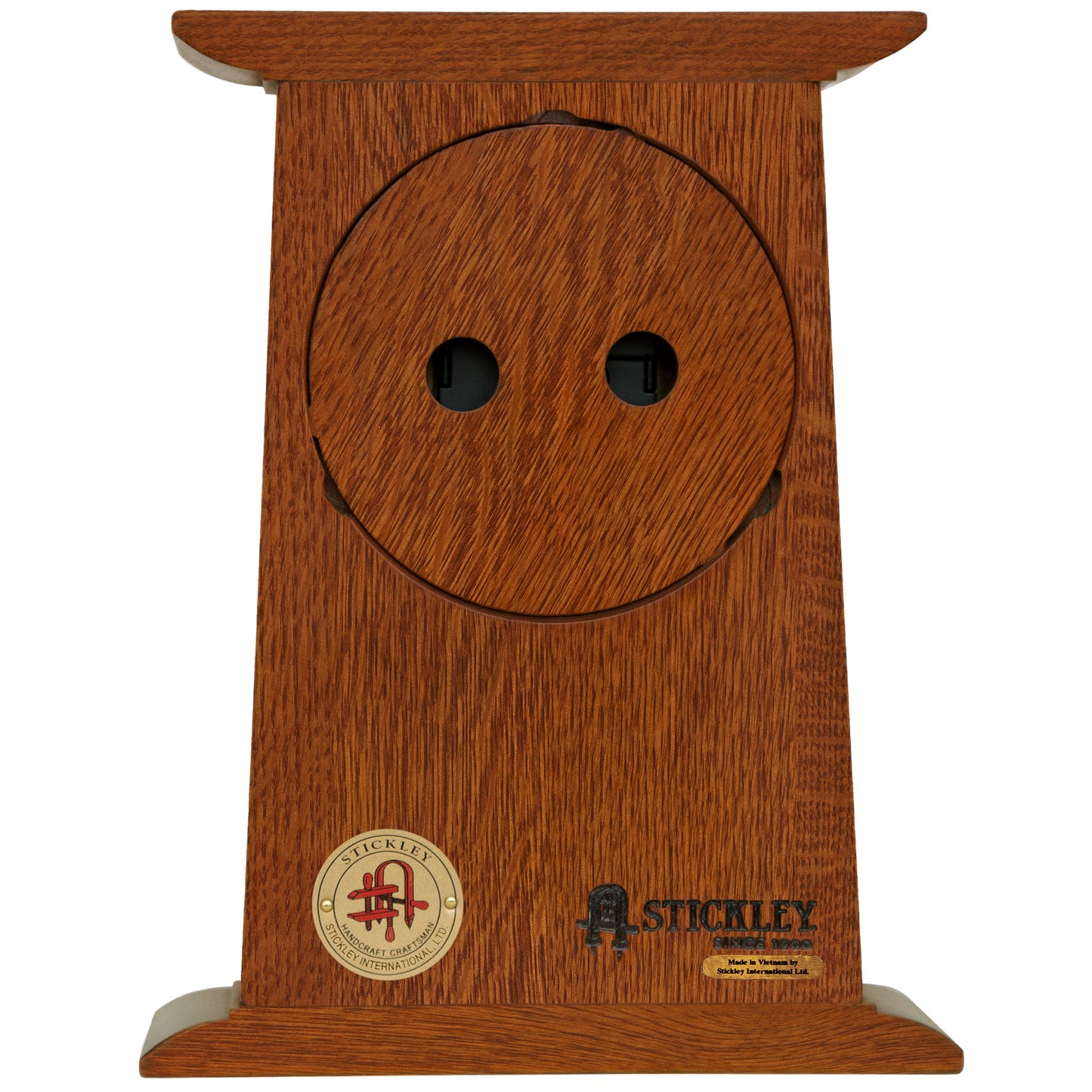 Mission Oak Mantel Clock