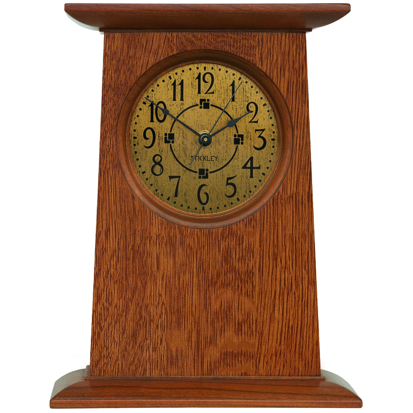 Mission Oak Mantel Clock