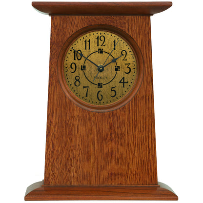 Mission Oak Mantel Clock