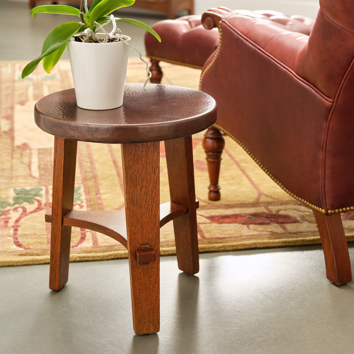 Little Treasures Copper-Top Tabouret