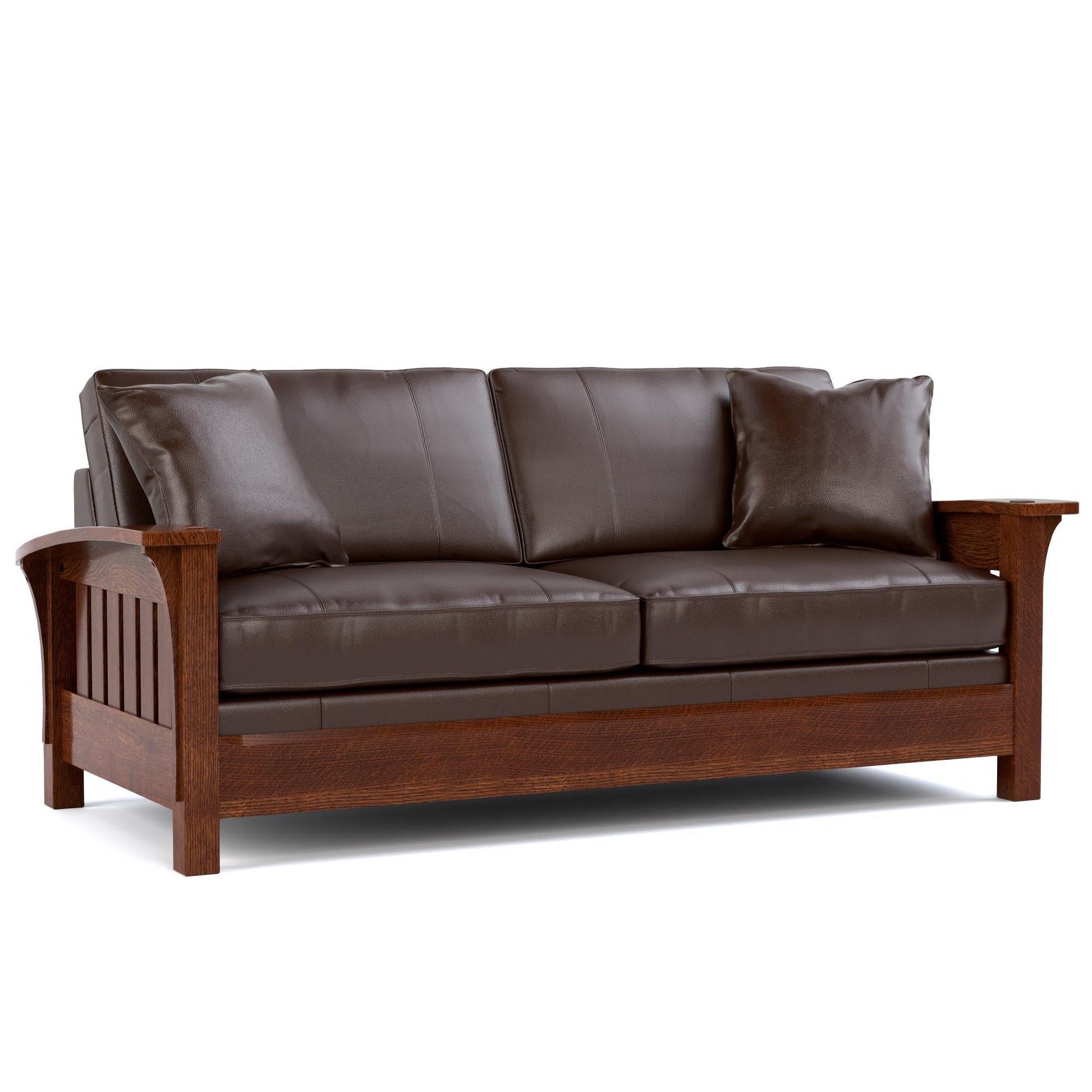 Orchard Street Stationary Sofa Colman Boot Leather 032 - Onondaga Finish