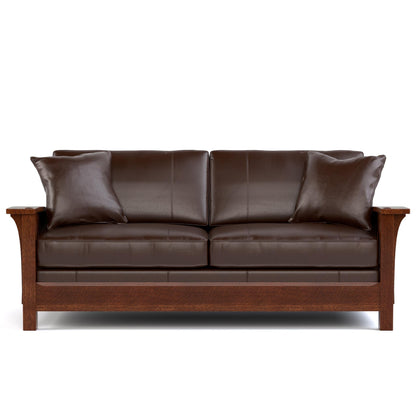 Orchard Street Stationary Sofa Colman Boot Leather 032 - Onondaga Finish