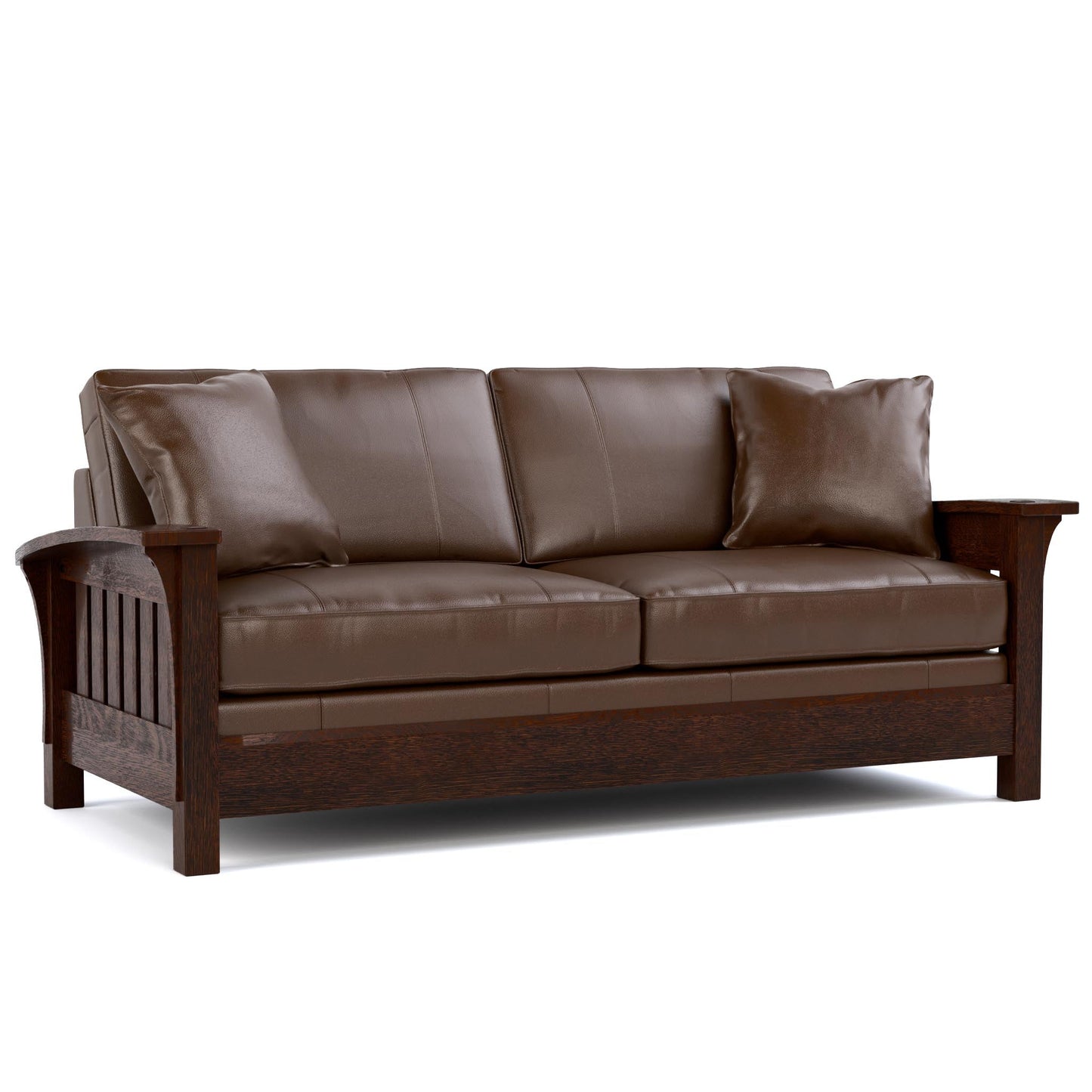 Orchard Street Stationary Sofa Colman Saddle Leather 031 - Centennial Finish