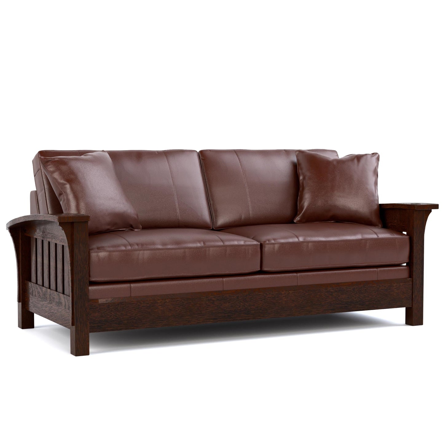 Orchard Street Stationary Sofa Colman Sienna Leather 031 - Centennial Finish