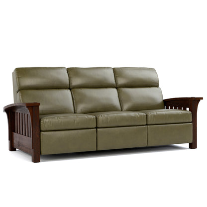 Orchard Street Motion Sofa Colman Olive Leather 031 - Centennial Finish