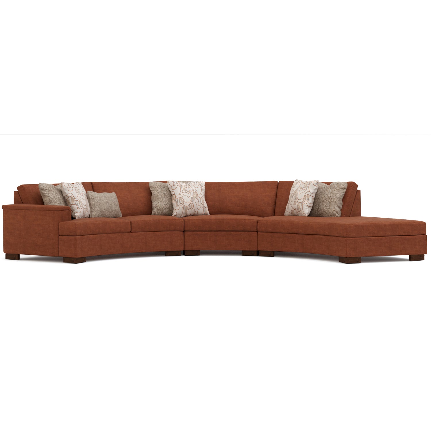 Morocco 7 Piece Power Italian Leather Reclining Sectional - Luxury