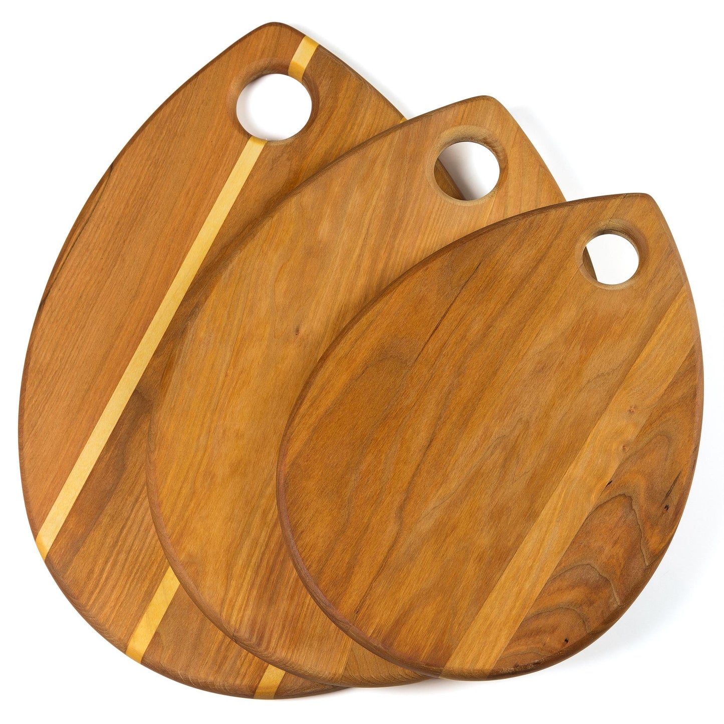 3-Piece Tear-Drop Bread Board Set