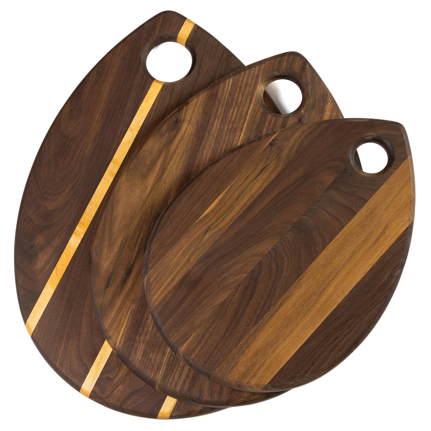 3-Piece Tear-Drop Bread Board Set