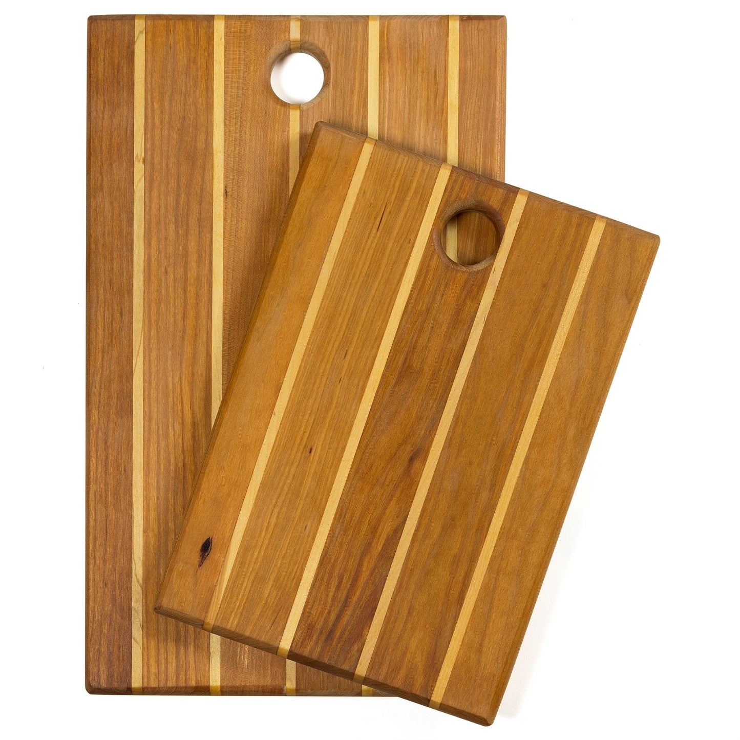 2-Piece Striped Bread Board Set