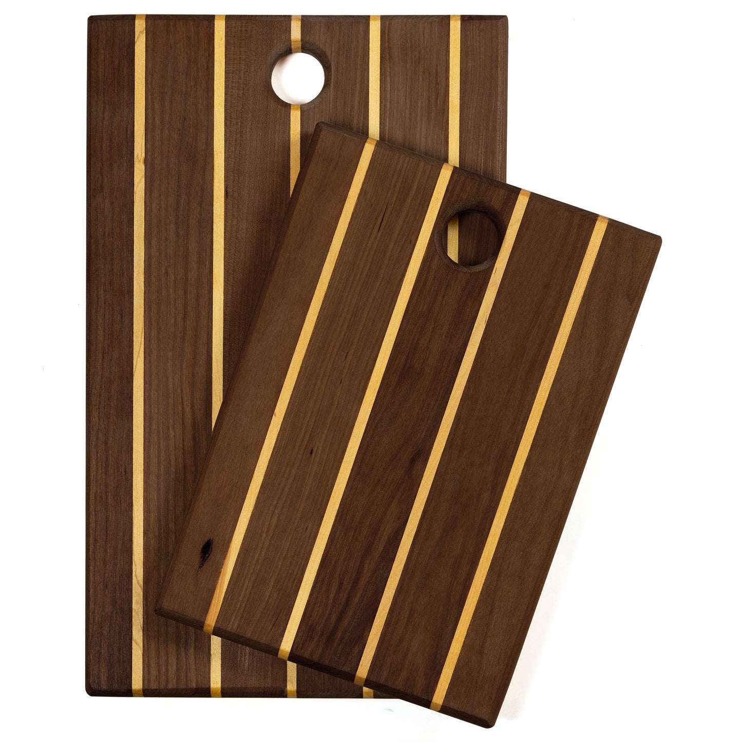 2-Piece Striped Bread Board Set