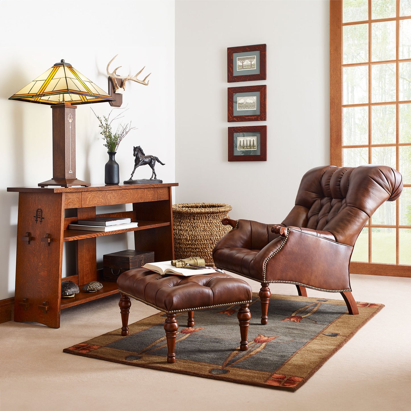 Leopold's Chair & Ottoman Set