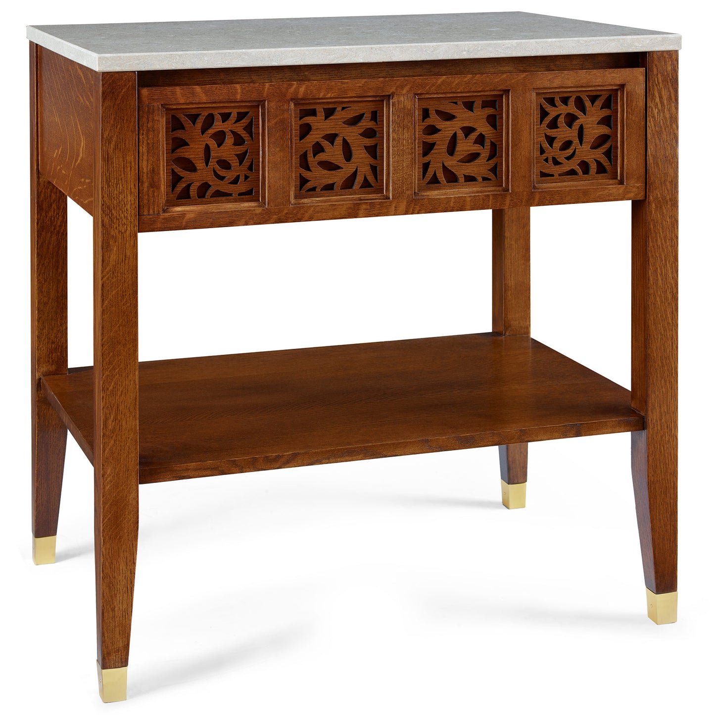 Surrey Hills Open Nightstand, Stone Top