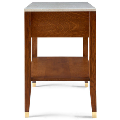 Surrey Hills Open Nightstand, Stone Top