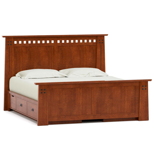 Highlands Bed, Queen - Platform/Storage 032 - Onondaga Finish