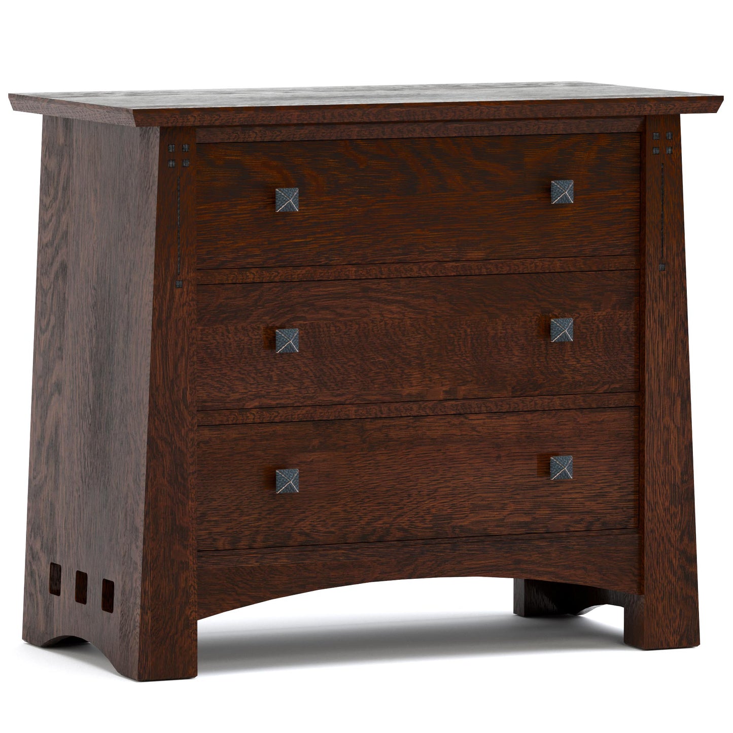 Highlands Three-Drawer Nightstand 031 - Centennial Finish