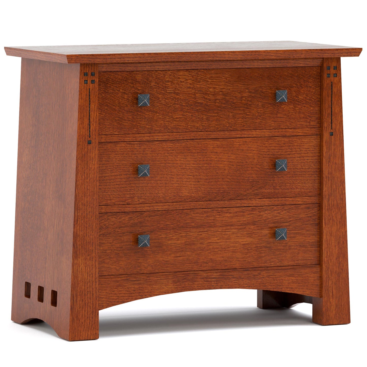 Highlands Three-Drawer Nightstand 032 - Onondaga Finish