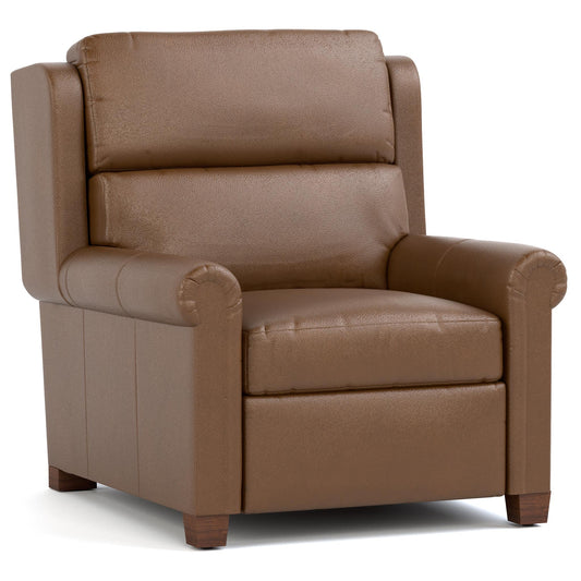 Woodlands Small Roll Arm Wall Recliner Selvano Bark Program