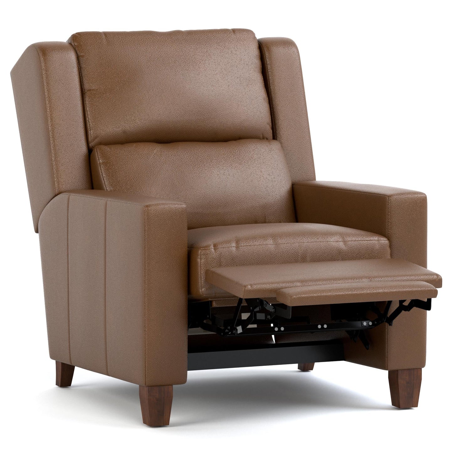 Woodlands Track Arm Manual Recliner Selvano Bark - Angle