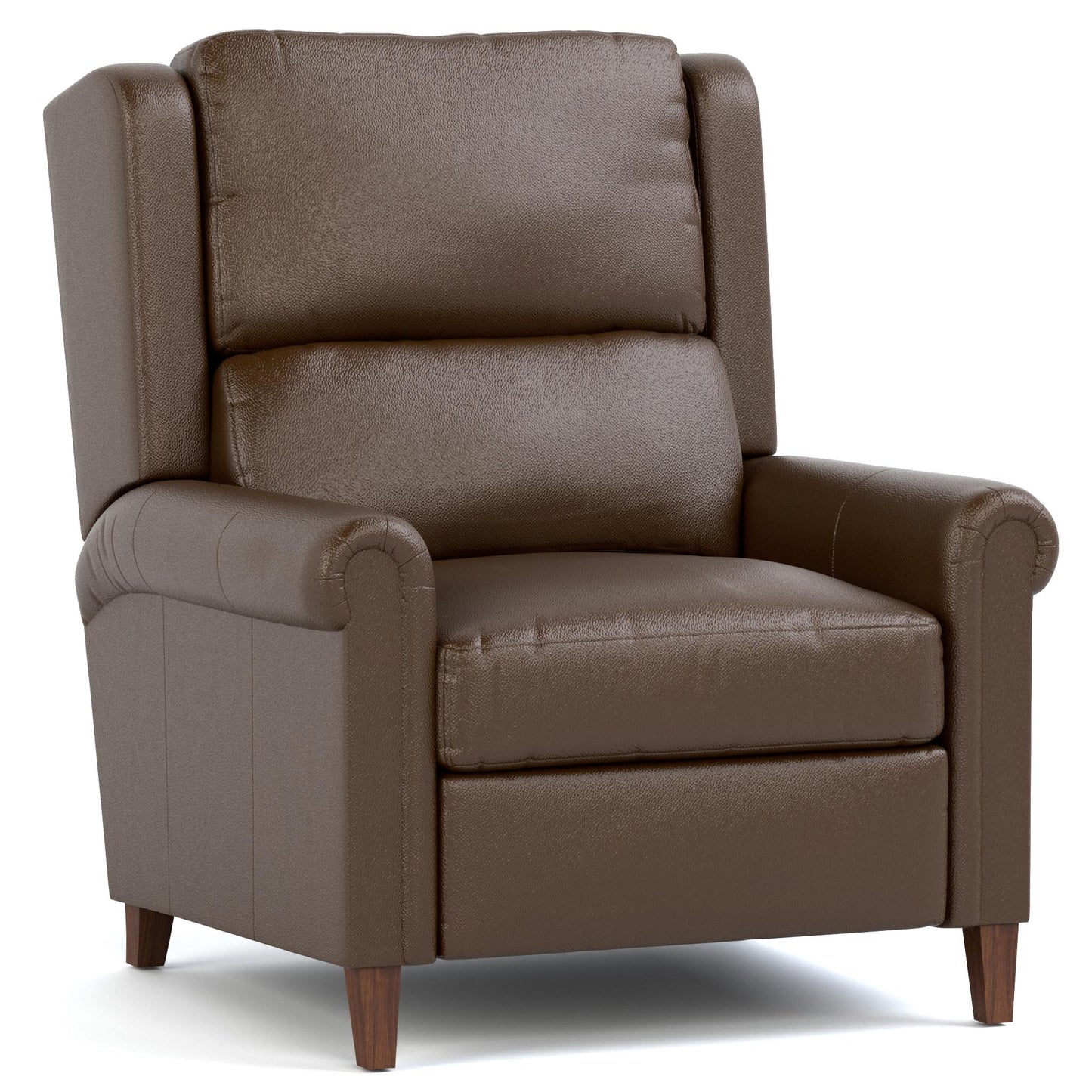 Woodlands Small Roll Arm Manual Recliner Selvano Chestnut Program