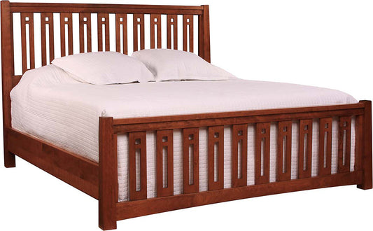 Highlands Pierced Slat Bed - Stickley Brand